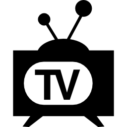 Television of vintage model icon