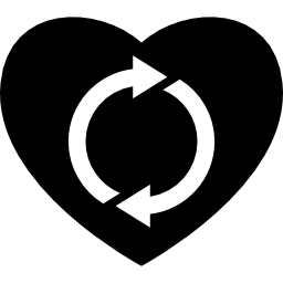 Heart refreshment icon