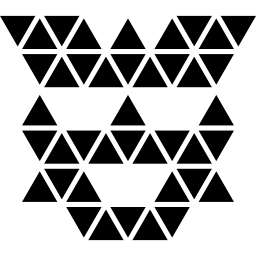 poligonalna powierzchnia transformatora ikona
