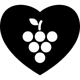 amoureux des raisins Icône