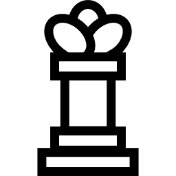 Queen chess outline shape icon