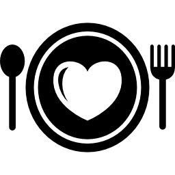 Heart dish icon