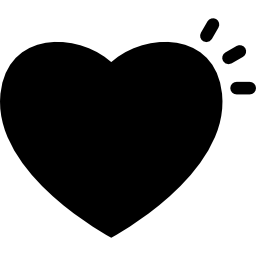 Heart find idea symbol icon