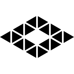 Polygonal rhomb icon