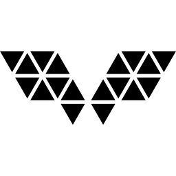 polygonale flügel icon
