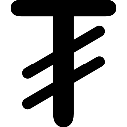 simbolo di valuta tughrik della mongolia icona