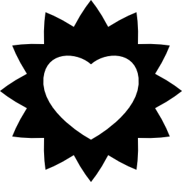 Солнце с сердцем иконка