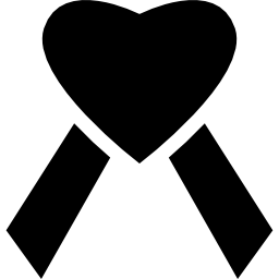 corazón del sida icono