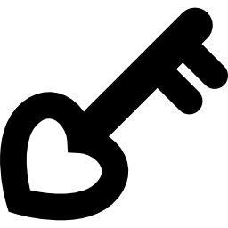 Ключ с сердцем иконка