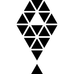 polygonaler drachen icon