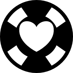 Сердце на диске иконка