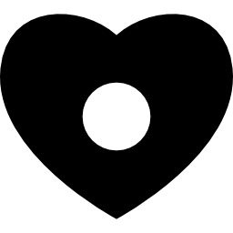pulsante di registrazione del cuore icona