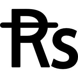 symbole de monnaie roupie pakistanaise Icône
