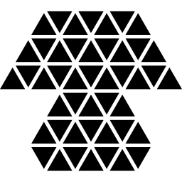 Polygonal table lamp icon