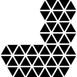 calzino poligonale icona