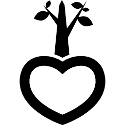 corazón verde icono