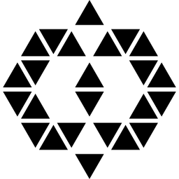 Polygonal ornamental shape icon
