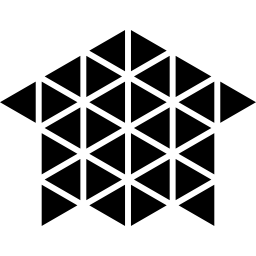 polygonales haus oder hausbau icon