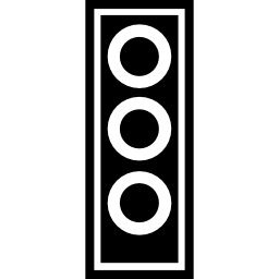 variante de silueta de semáforo icono