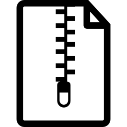 variante de documento de archivo zip icono