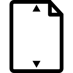 regulacja wysokości dokumentu ikona