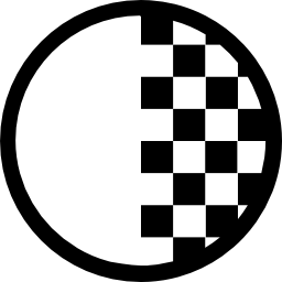 symbole de réglage du contraste Icône