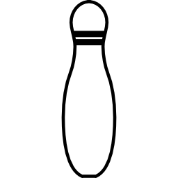 Bowling pin outline icon