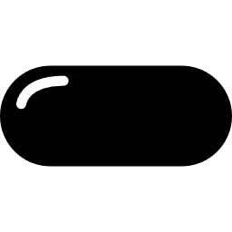 símbolo de pílula com detalhes em branco Ícone