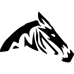 Zebra silhouette variant icon
