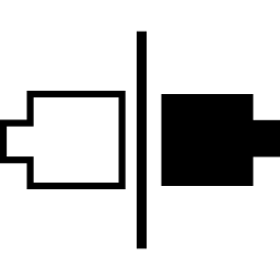 spiegelbild einer form der schwarzweiss-variante icon