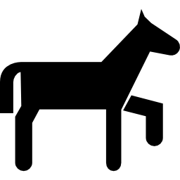 Pony variant cartoon silhouette icon