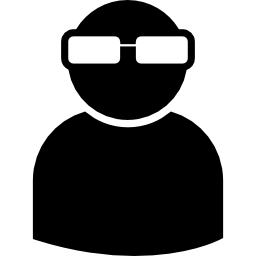 gebruiker met bril icoon