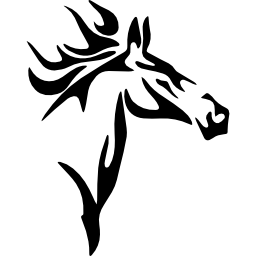 variante de dibujo de cabeza de caballo icono