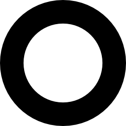 Circle outline of small size icon