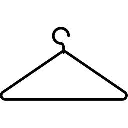 Coat hanger thin outline icon