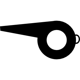variante de silbato con punta puntiaguda icono