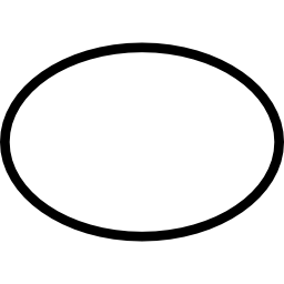 Ellipse outline shape variant icon