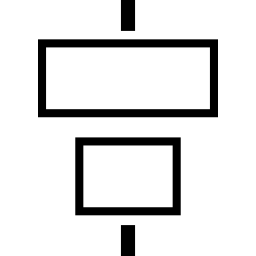Object alignment horizontal icon