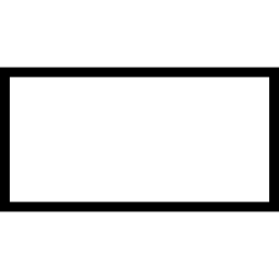 contorno de forma rectangular icono