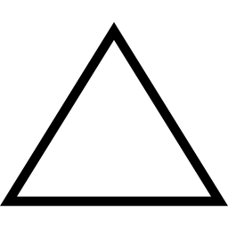 Вариант контура треугольника иконка