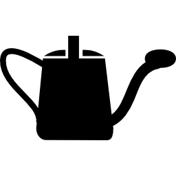Watering can silhouette icon