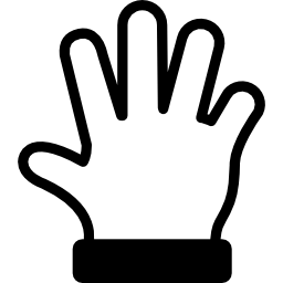gest rozłożenia dłoni ikona