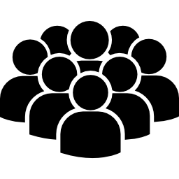 menigte van gebruikers icoon