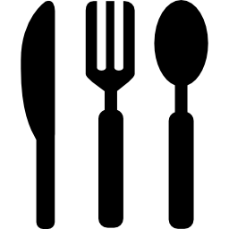 strumenti coltello, forchetta e cucchiaio icona