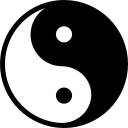 variante del simbolo yin yang icona