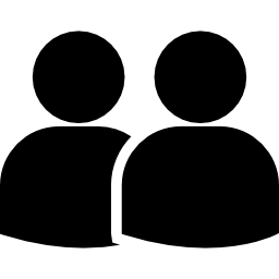 Couple users silhouette icon