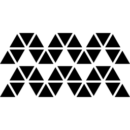 Triangular shapes forming waves icon