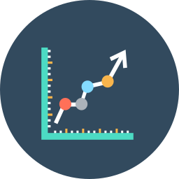 Line chart icon