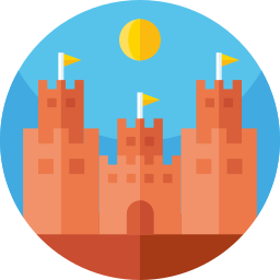 Sand castle icon