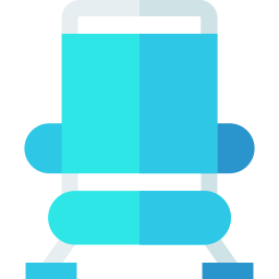 Beach chair icon